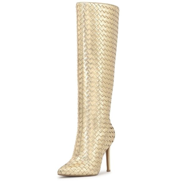 I.N.C. International Concepts Womens Savonia Woven Boots Gold Size 7.5M NIB - Picture 2 of 5